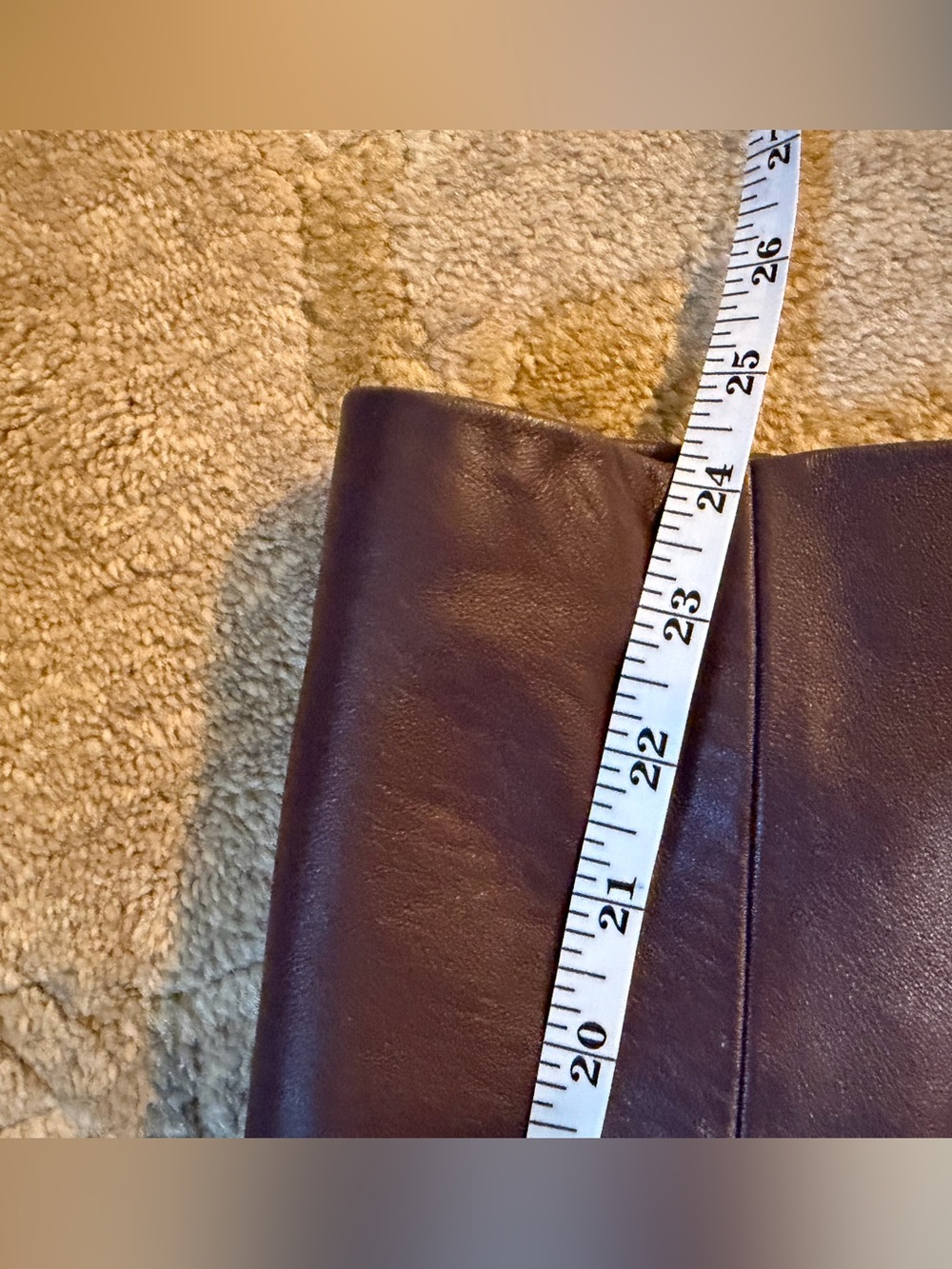 Magda Butrym HM Deep Burgundy Leather Tie-Belt Coat size small - Picture 8 of 13